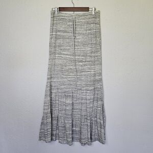 Vintage Hard Tail Maxi Skirt Size‎ Medium Heathered Gray Tiered Lower Y2K